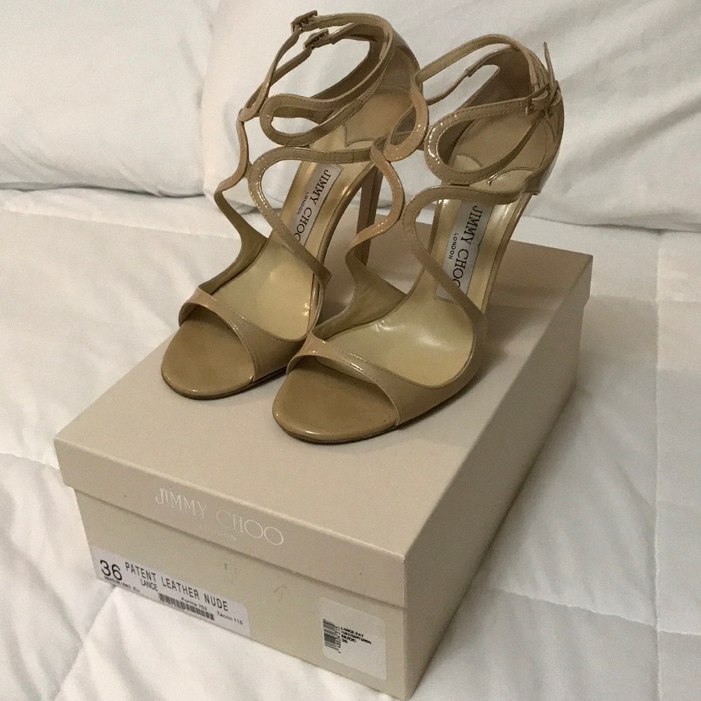 Jimmy Choo Patent Leather Nude